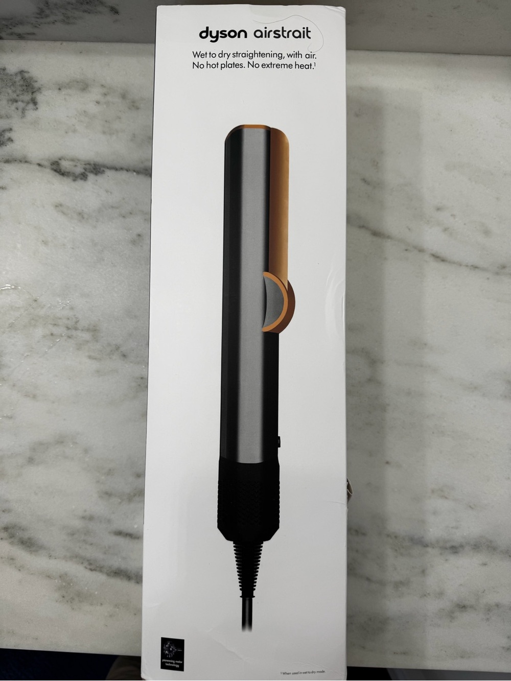 Dyson Airsrait Hair Straightener in Silver & Gold Accents